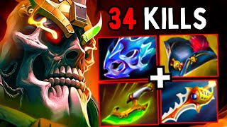 +300% Attack Speed Wraith King 34Kills Swift Blink + Divine Rapier One Shot Dota 2