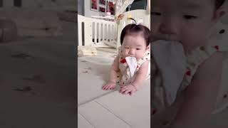 Baby playing with stacking ring#shorts#stackingring#viral