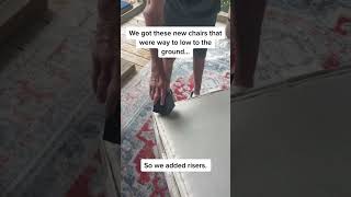 How to raise height in a chair