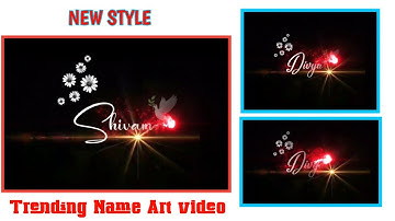 New Style Name Art Video| Editing in Alight Motion Instagram| trending Name Art Video editing