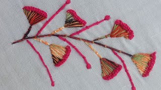 Stunning leaf design|| new trick leaf design|| hand embroidery leaf