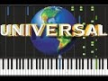 Universal studios  theme song piano cover tutorial 