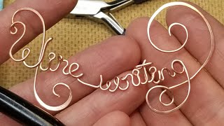 WATCH ME WRITE WITH WIRE - Learn to Make Wire Letters