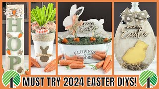MUST TRY EASTER 2024 DOLLAR TREE DIYS | EASTER 2024 DIY IDEAS | BUDGET FRIENDLY