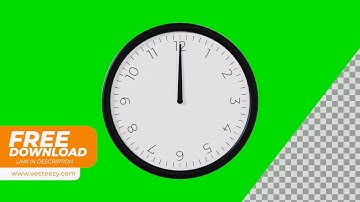 Timelapse of Black Analog Clock | FREE DOWNLOAD | LINK IN DESCRIPTION