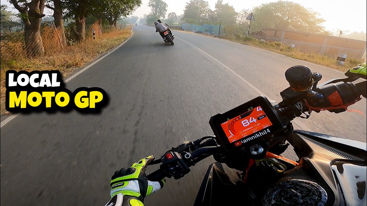 LOCAL MOTO GP IN BILASPUR 🤩 | Way To Chaiturgarh With Duke390 NS200