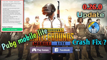 Pubg  Lite New Update 0.26.0 Download Link 😍 Pubg Lite New All Features Finally Crash Problem Fix