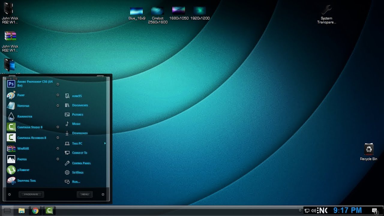 windows 7 black glass theme free download