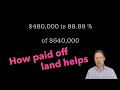 How does paid off land help with a CONSTRUCTION LOAN? | Answering a question from the comments