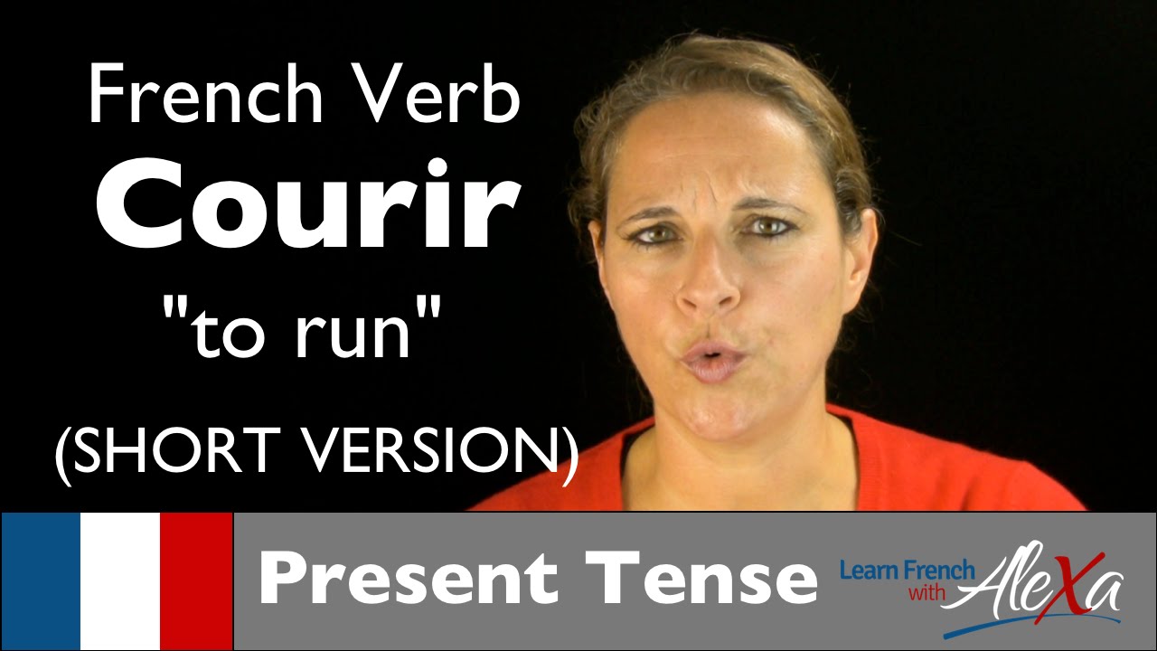 Courir (to run) — French verb conjugated in the present tense (Learn French With Alexa)