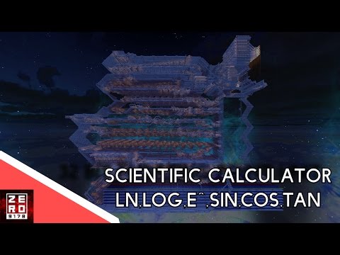 Minecraft Scientific Calculator: Ln, Log, e^, sin, cos, tan