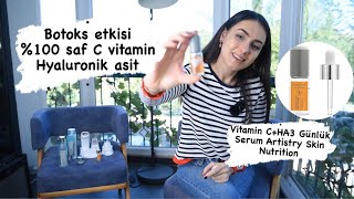 Botoks etkisi, %100 C vitamin , hyaluronik asit, Vitamin C+HA3 Günlük Serum Artistry Skin Nutrition