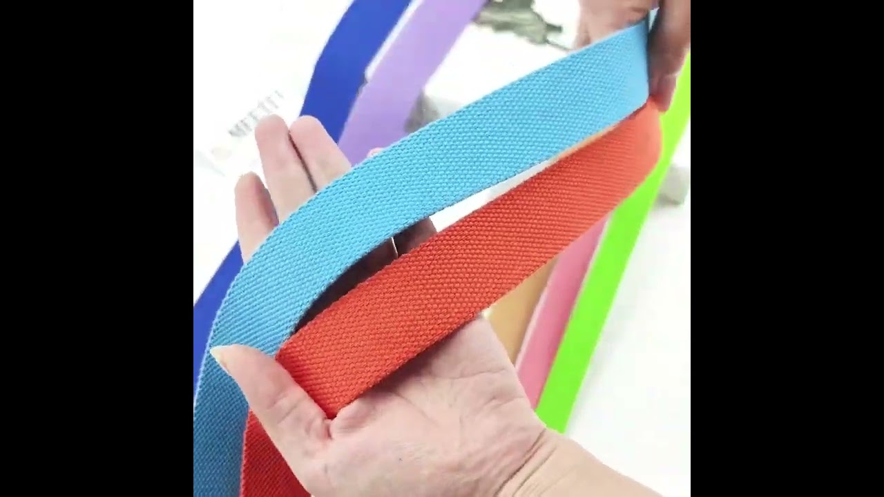 5M 20/25/32/38/50mm 2mm Thick Webbing Polyester Cotton Canvas