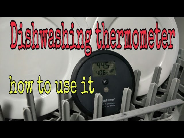 DishTemp® - Plate-simulating Dishwasher Thermometer