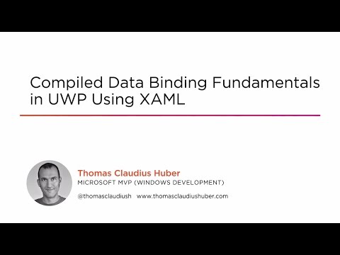 Course Preview: Compiled Data Binding Fundamentals in UWP Using XAML