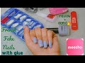 *cheapest* #meesho french fake nails at home |Review+Demo|  how to apply fake nails at home #meesho