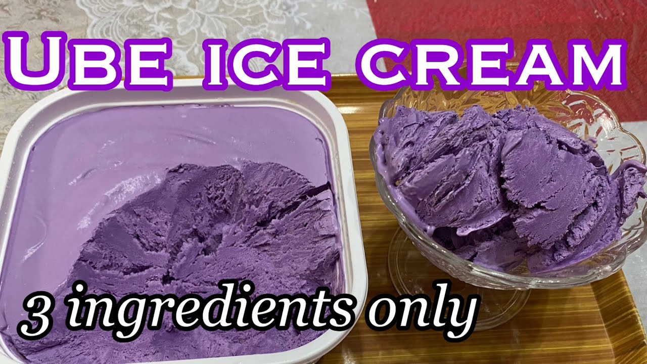 3 ingredients Ube ice cream recipe | paano gumawa ng ube ice cream |
Easy way