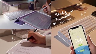 study time-lapse compilation | studying for finals | study motivation