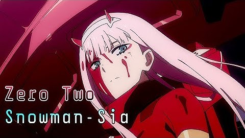 Darling in the Franxx (Zero Two) - Snowman Edit (CapCut)