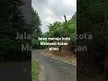 Suasana jalan hutan pinus menuju kota