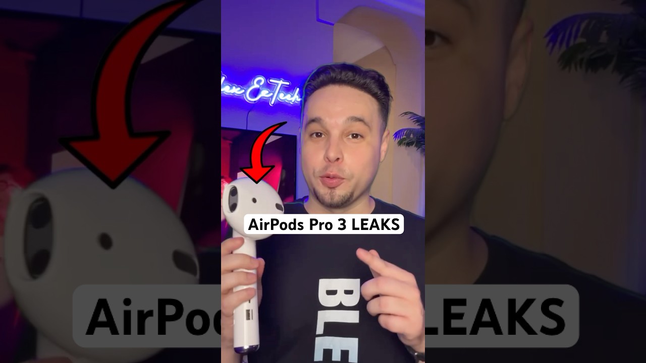 AirPods Pro 3 Design Leaked… 👀🎧 #airpods #apple #airpodspro #airpodspro3 #appleleaks #tech