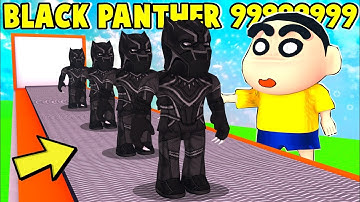 Shinchan Opened BLACK PANTHER Factory With His Friends In Roblox! Super Hero Tycoon