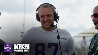 T.J. Hockenson on Start of 2023 Vikings Training Camp, & His First Pitch at The Twins Game