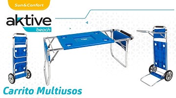 Consejos de uso del CARRO PARA PLAYA portasillas convertible en mesa Aktive