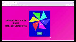 Create Lucky Draw Wheel Using HTML, CSS, and JavaScript (Beginner) screenshot 1