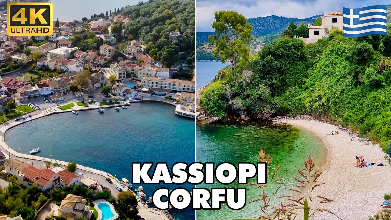KASSIOPI Corfu Island Greece 🇬🇷 | Charming Seaside Village | Walking Tour [4K UHD]
