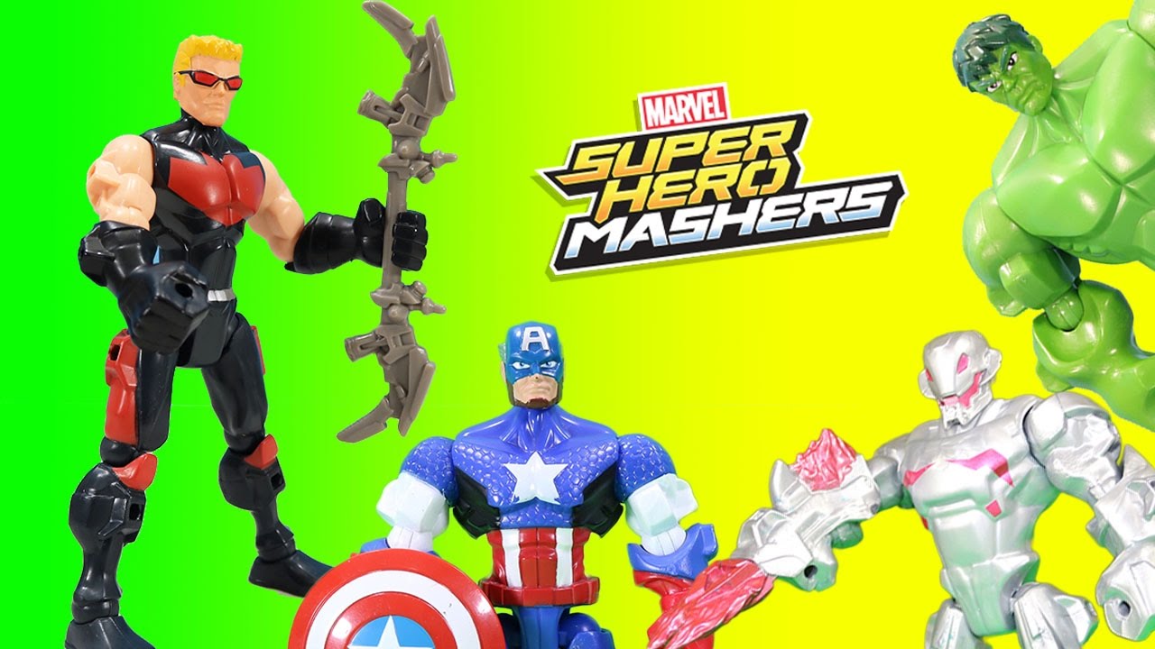 ultron 50mm f2 Marvel Avengers Hawkeye Super Hero Mashers Saves Captain America from Ultron!