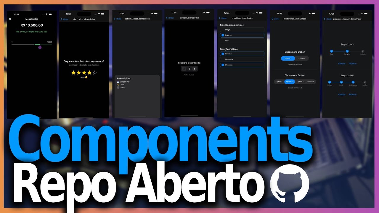 React Native Components - Montando um repositório para vocês. - YouTube
