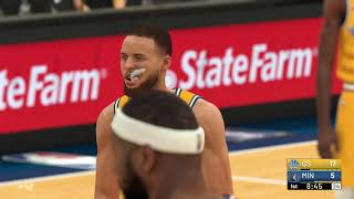 NBA 2K19 - Golden State Warriors vs Minnesota Timberwolves (Classic Jerseys)