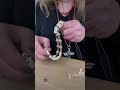 XXL Skull Mala Kette aus Bone und Turmalin*** Unique Made By Hand ***