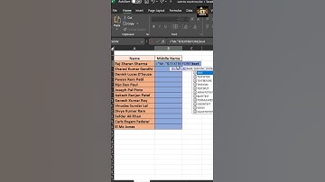 Amazing Tricks of Split Middle Name with Adding Text #exceltricks #excel