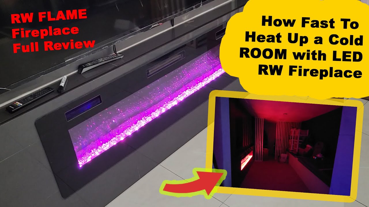 How Fast Will a 60" Electric Fireplace Heat up Very Cold Room? RW Flame