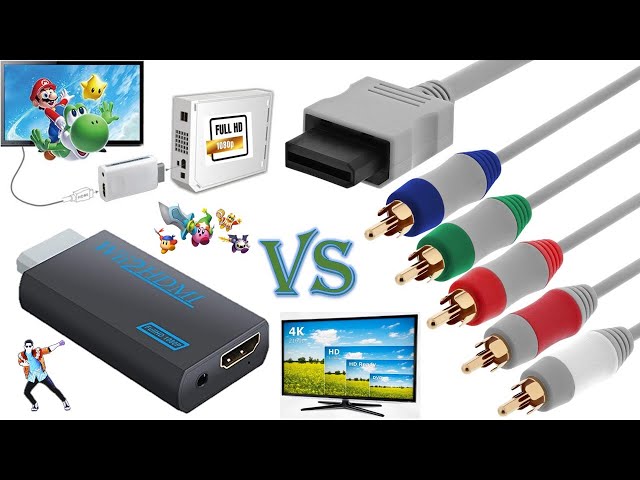  Adaptador HDMI Wii 3 en 1 Adaptador Wii a HDMI para