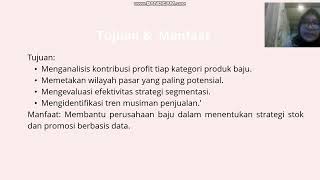 Video Presentasi Data Mining Yuni Maya Sari - 221103803