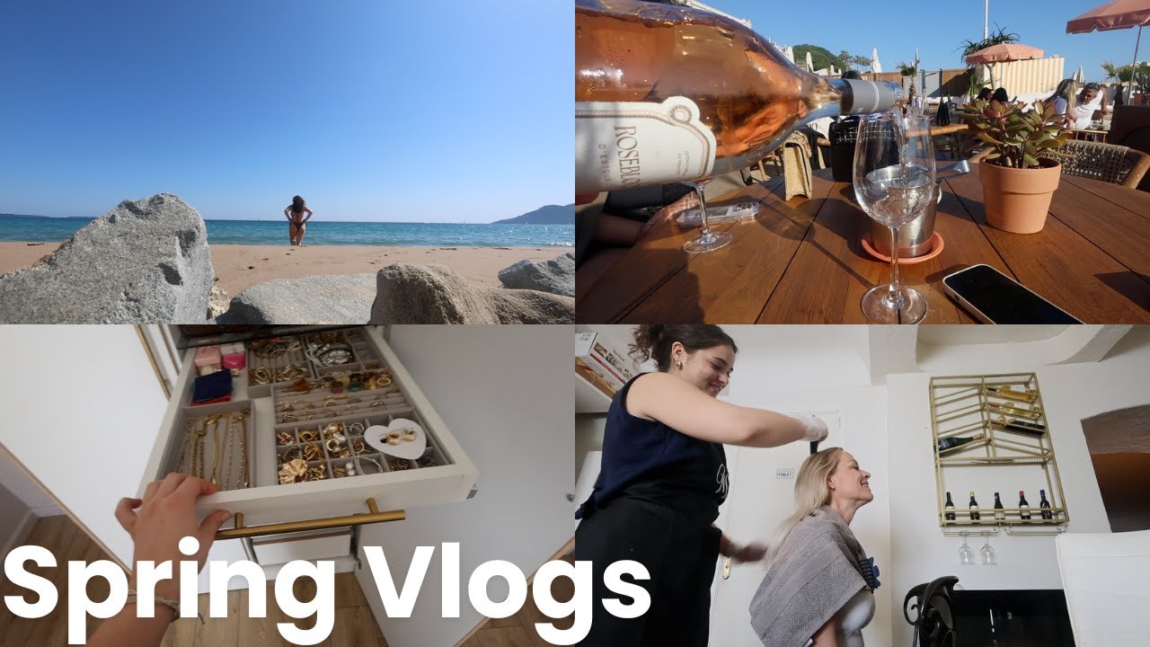Spend a Saturday with me | beach, drinks + jewellery collection | Spring Vlogs