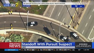Negotiator brought in to try and convince pursuit suspect to surrender
