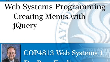 Web Programming - Creating menus using jQuery
