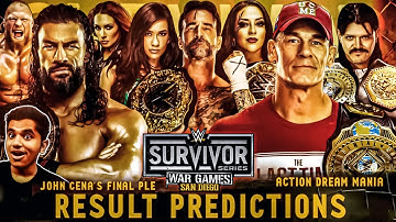 WWE Survivor Series: WarGames 2025 Winner Predictions | Results Prediction | Action Dream Mania