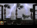 Loud Thunderstorm Sounds with Rain, Fierce Wind, Heavy Thunder and Lightning for Sleep, Study, Relax