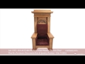 Arts & Crafts Mathews Oak Masonic Throne Chair Arts & Crafts Mathews Oak Masonic Throne Chair