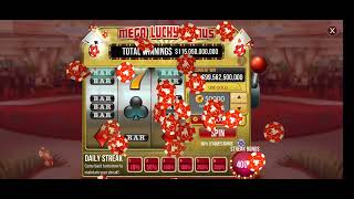 Winning 115b on Zynga Poker slot gold spin 50k Gold spin