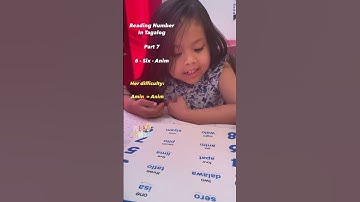 READING NUMBERS IN TAGALOG PART 7 ||  6️⃣ SIX - ANIM #shorts #translation #foryou