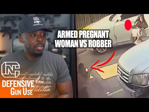 Caught On Video Armed Pregnant Woman Shoots Robber In Houston