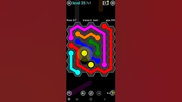 How To Solve Flow Free Hexes 7x7 Mania Level 35 Board Walk Through Solution Walkthrough