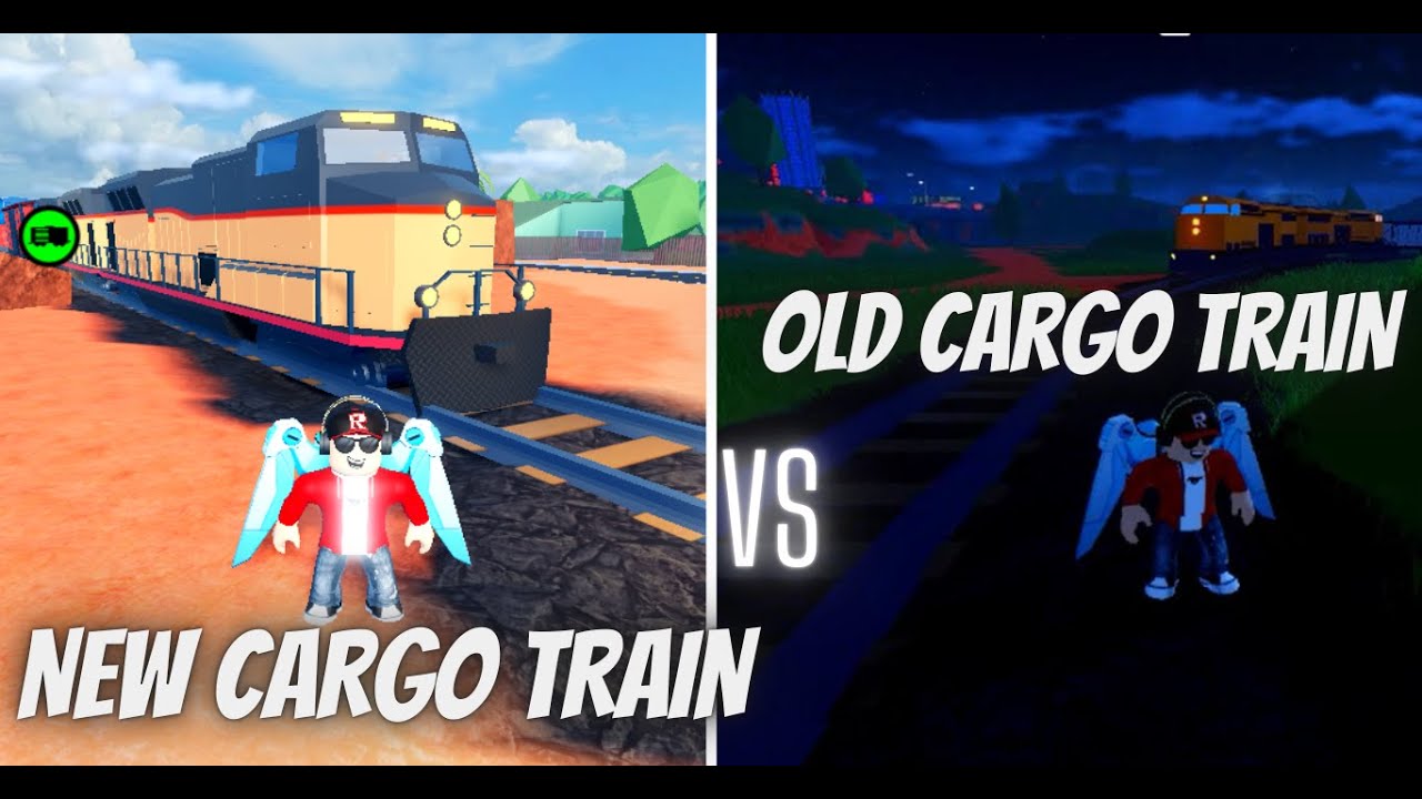 NEW CARGO TRAIN VS OLD CARGO TRAIN ! (Roblox Jailbreak ) #roblox # ...
