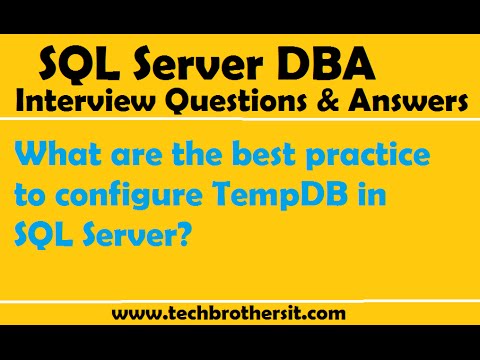 SQL Server | What are the best practice to configure TempDB in SQL Server
